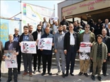 حضور گسترده کارکنان مجموعه متروی تبریز در راهپیمایی روز جهانی قدس