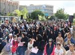 برگزاری جشن بزرگ امام رضایی ها در سنگفرش سه راه امین تبریز