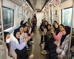 ششمین بازدید گروهی دانش آموزان در سال 1404 با عنوان " قطار دانایی " از خط یک متروی تبریز