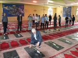 غبارروبی و تجدید میثاق با شهداء توسط مدیرعامل، کارکنان و بسیجیان سازمان حمل و نقل ریلی شهرداری تبریز - اول مهرماه ۱۴۰۵
