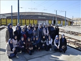 بازدید دانش آموزان مدرسه راهنمائی دخترانه میثاق 2 از پروژه قطار شهری تبریز