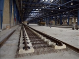 شروع عملیات ریل گذاری پایانه لاله خط یک قطار شهری تبریز 