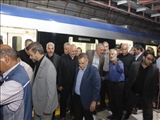 رزمندگان دوران دفاع مقدس اولین مسافران ایستگاه 12 مترو تبریز
